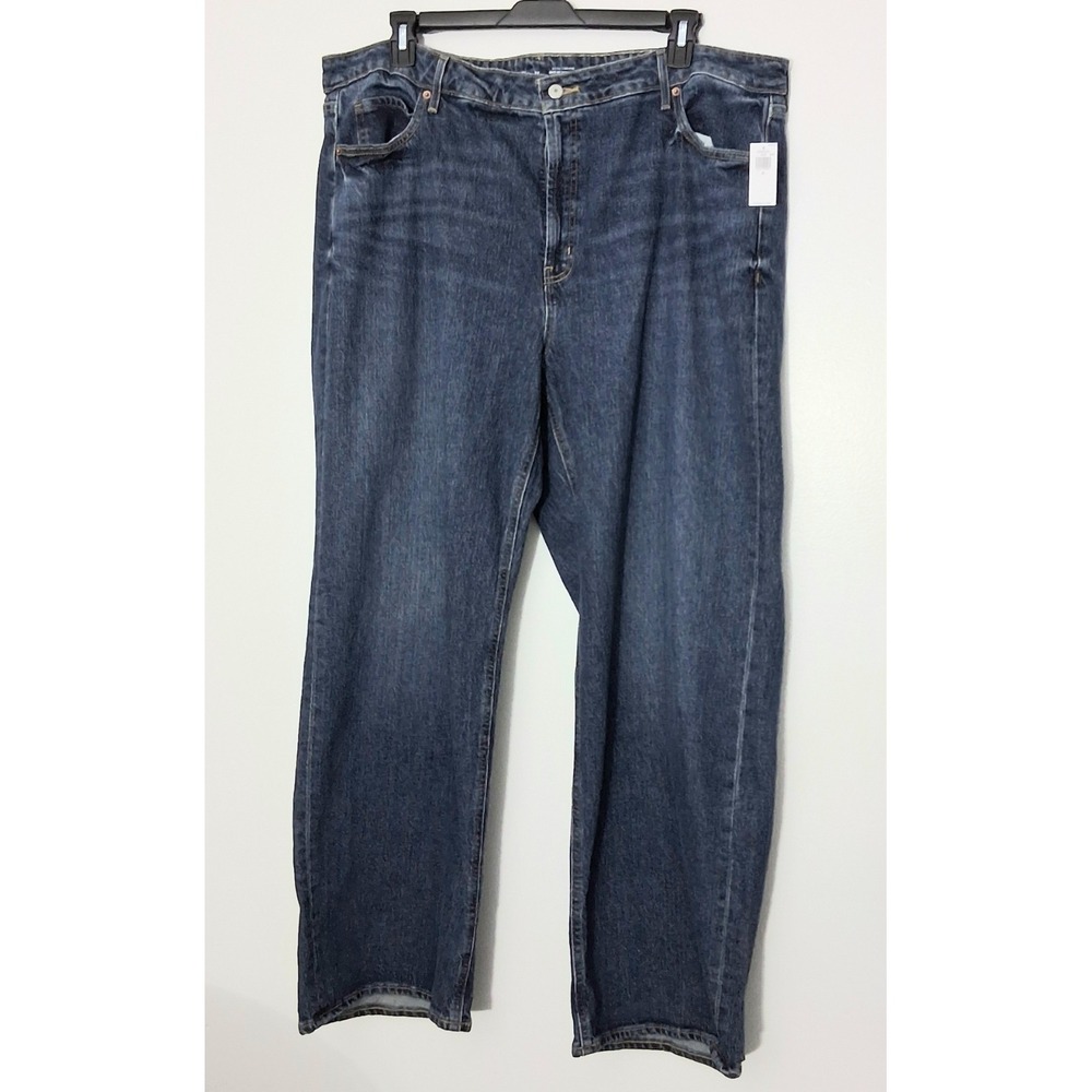 Old Navy Jeans Women's Size 22 Dark Wash Extra High Rise Sky Hi Wide Leg NEW